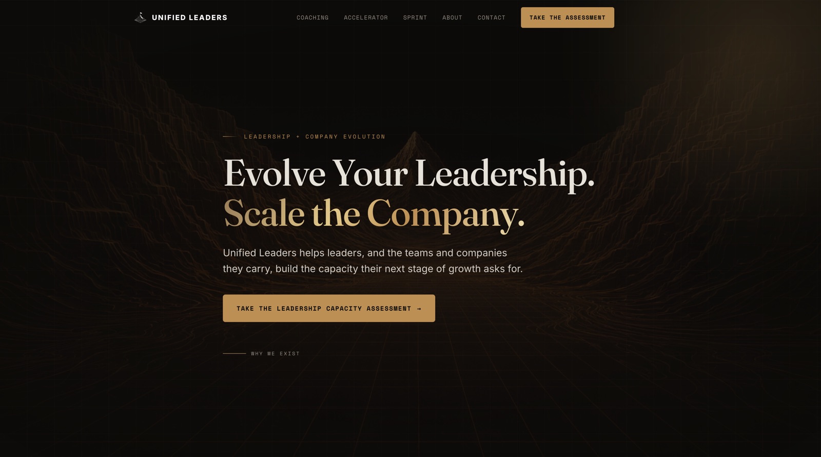 Unified Leaders website preview